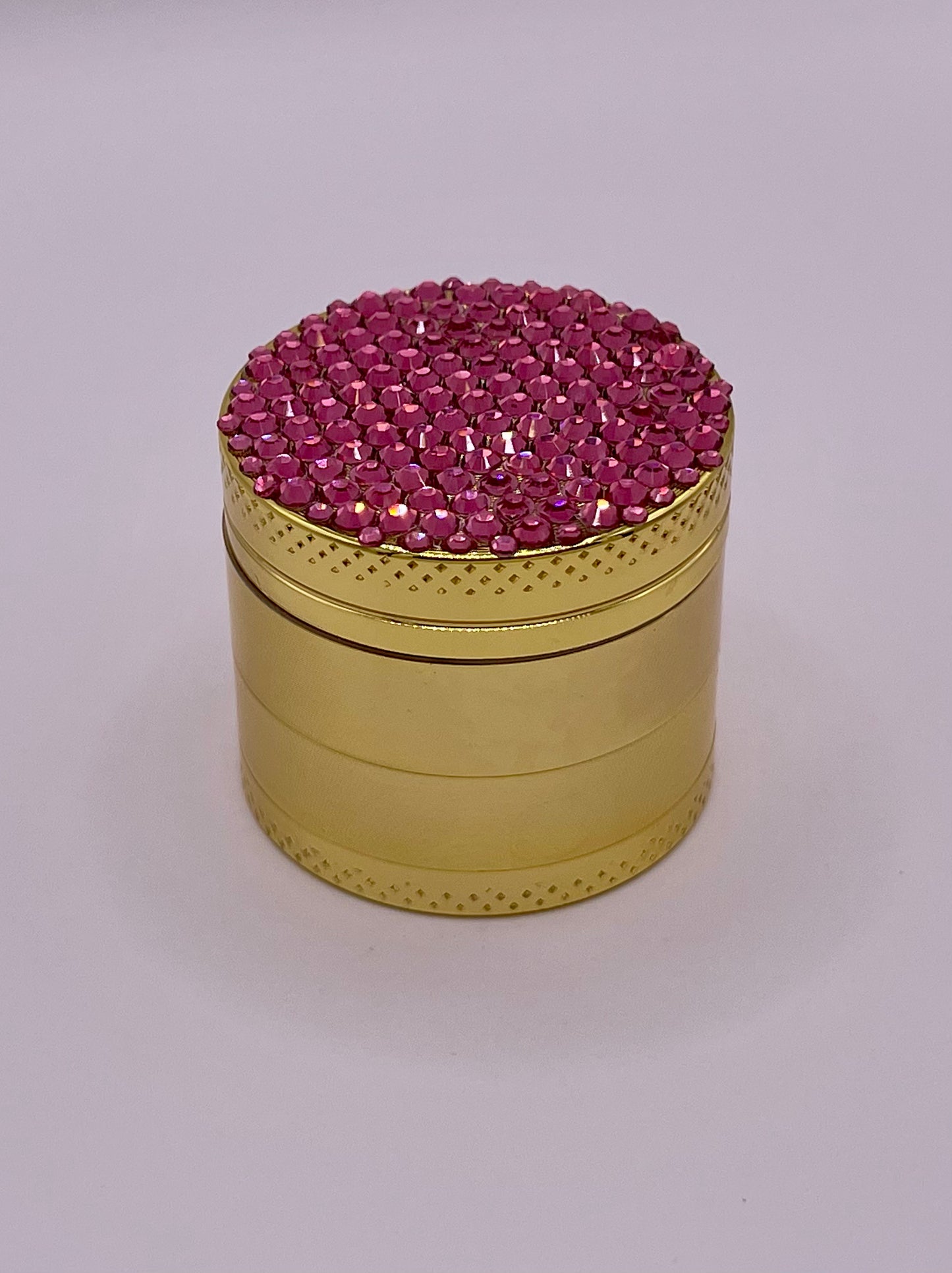 Mini Herb Grinder "Dawnthistle" - with Glass Crystal Rhinestones