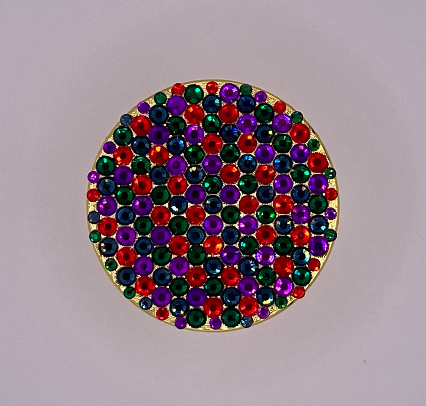 Mini Herb Grinder "Jovasque" - with Glass Crystal Rhinestones