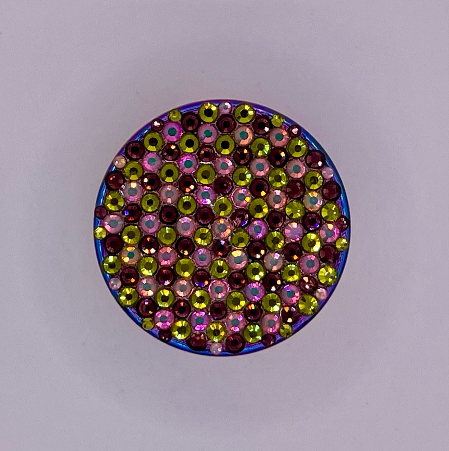 Mini Herb Grinder "Mirthrine" - with Glass Crystal Rhinestones