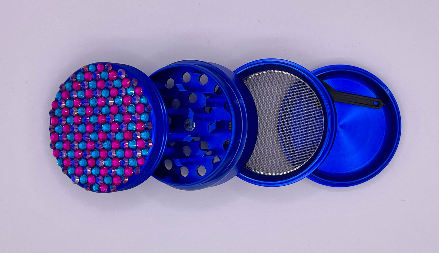 Herb Grinder "Nautelune" - with Glass Crystal Rhinestones
