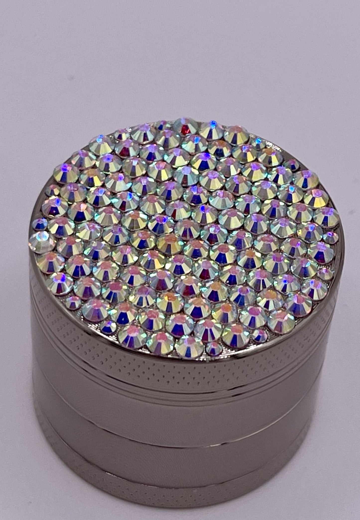 Mini Herb Grinder "Obscurite" - with Glass Crystal Rhinestones