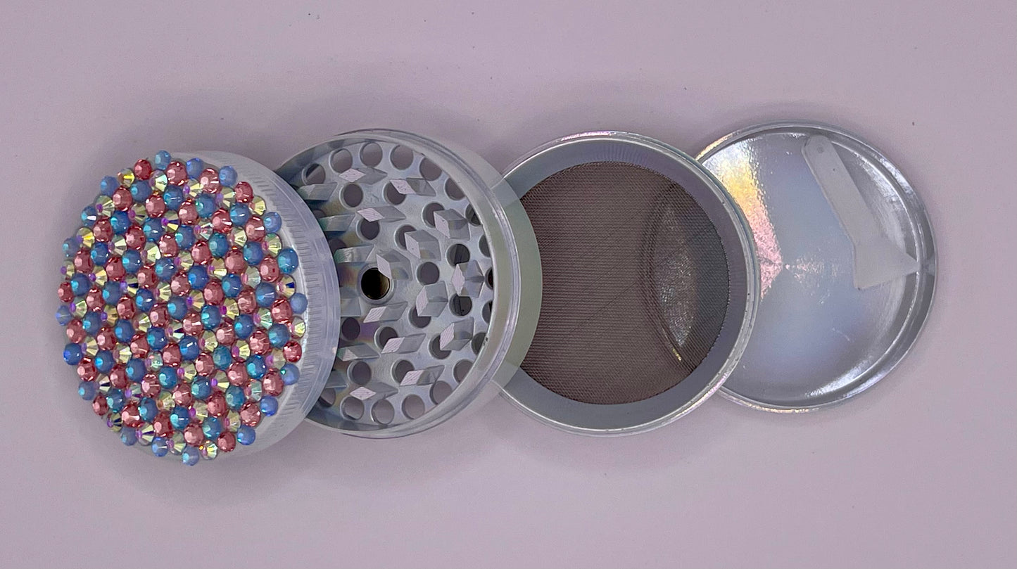 Herb Grinder "Seraphis" - with Glass Crystal Rhinestones