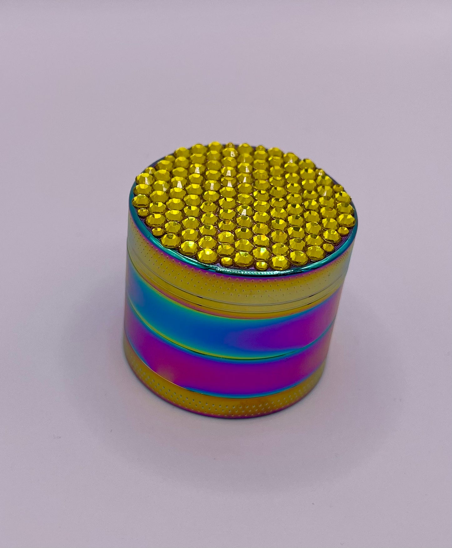 Mini Herb Grinder "Starforged" - with Glass Crystal Rhinestones