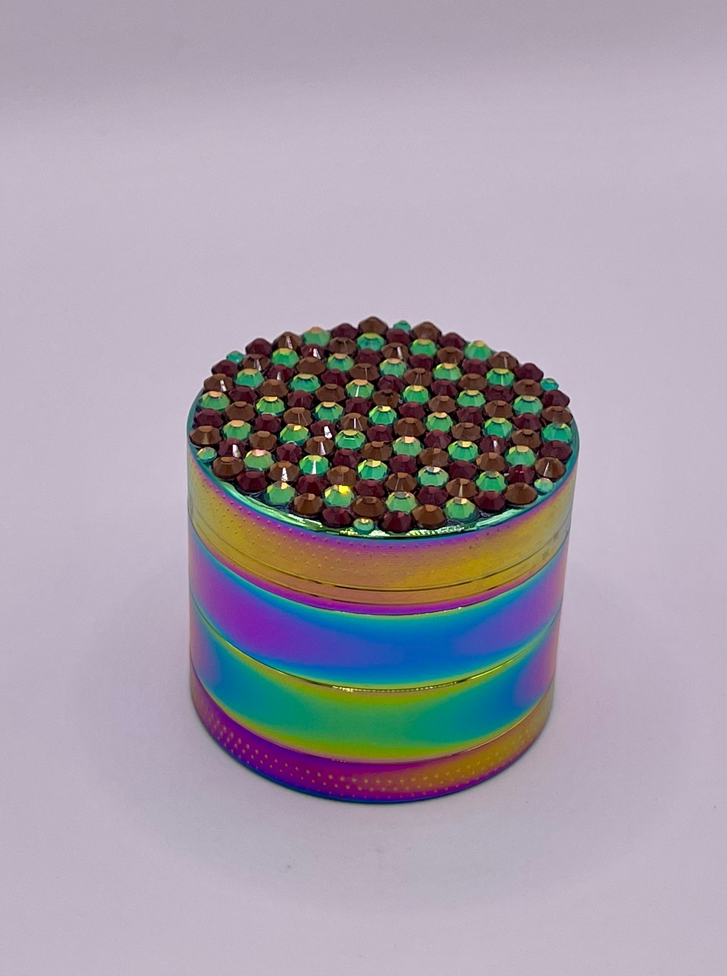 Mini Herb Grinder "Veilrisque" - with Glass Crystal Rhinestones
