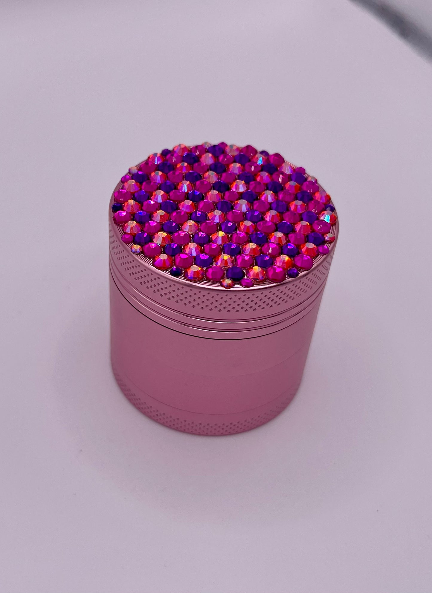 Mini Herb Grinder "Zinnia" - with Glass Crystal Rhinestones