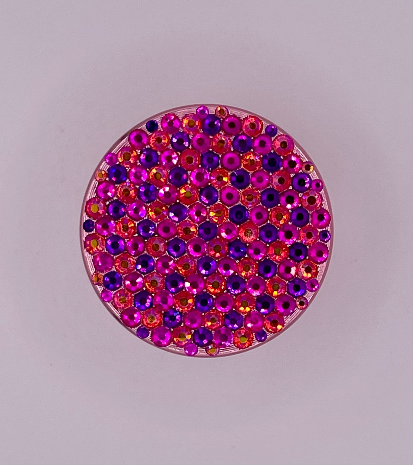 Mini Herb Grinder "Zinnia" - with Glass Crystal Rhinestones