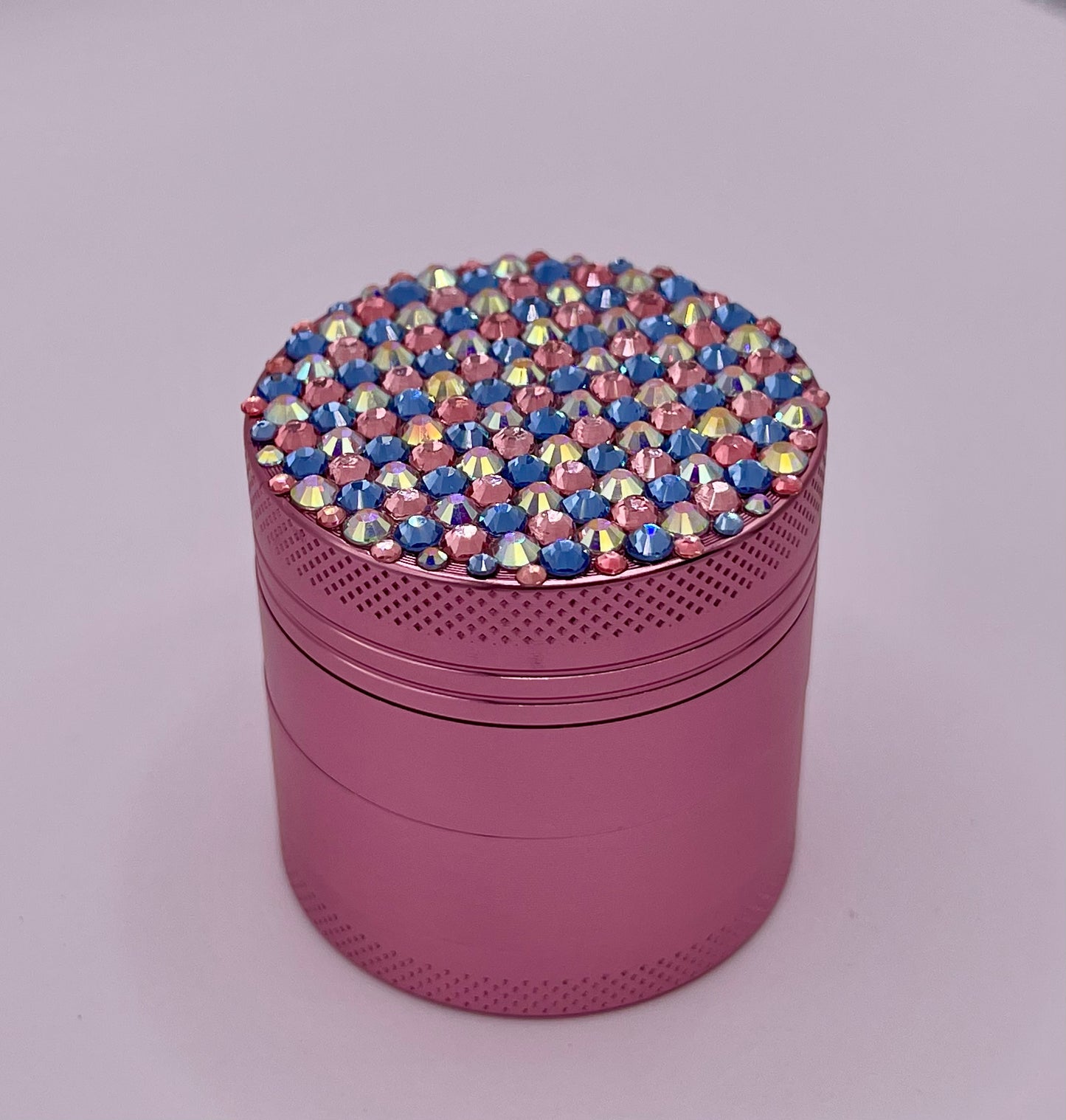 Mini Herb Grinder "Amorisca" - with Glass Crystal Rhinestones