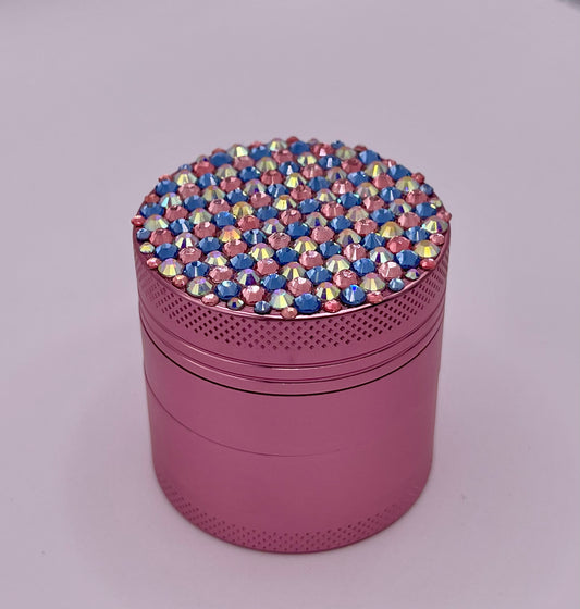 Mini Herb Grinder "Amorisca" - with Glass Crystal Rhinestones