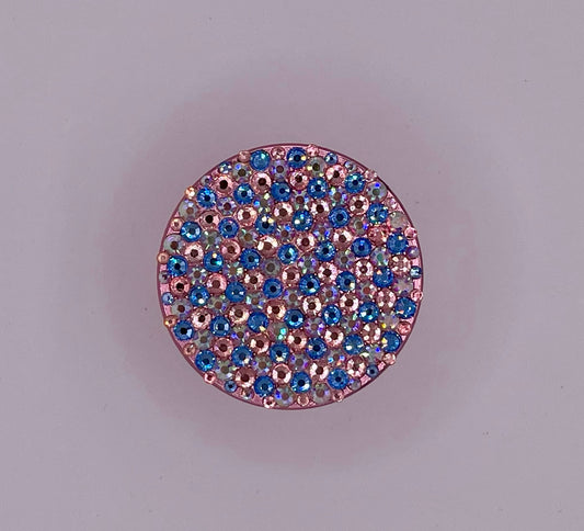 Mini Herb Grinder "Amorisca" - with Glass Crystal Rhinestones