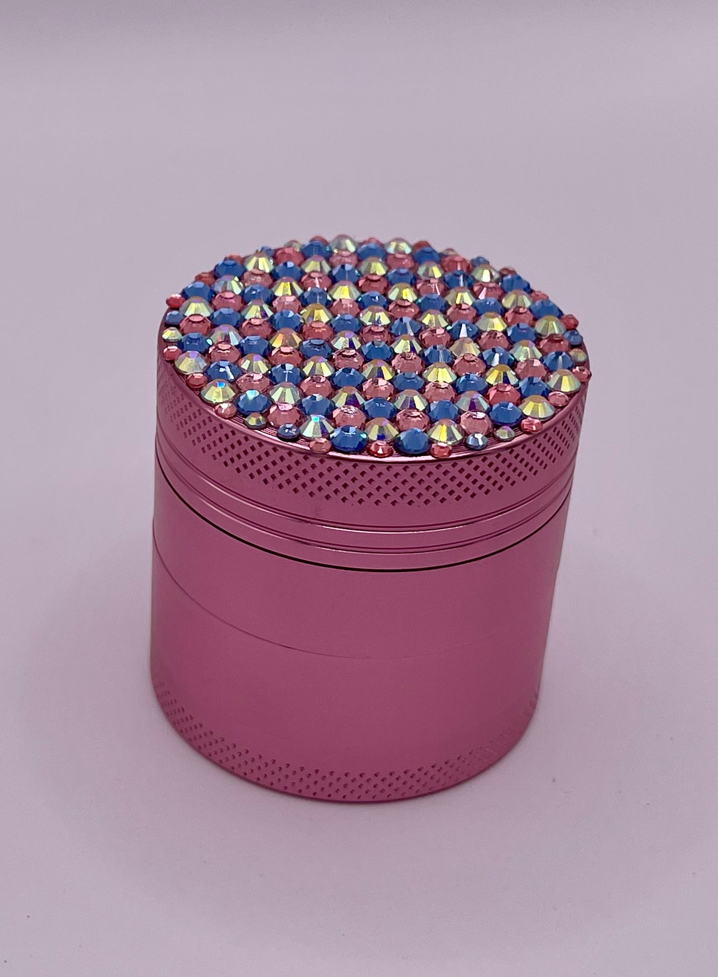 Mini Herb Grinder "Amorisca" - with Glass Crystal Rhinestones