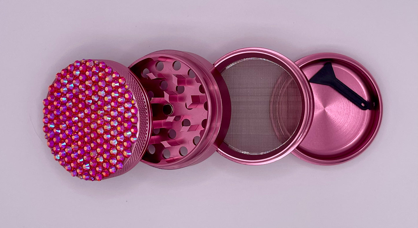 Herb Grinder "Aurielis" - with Glass Crystal Rhinestones