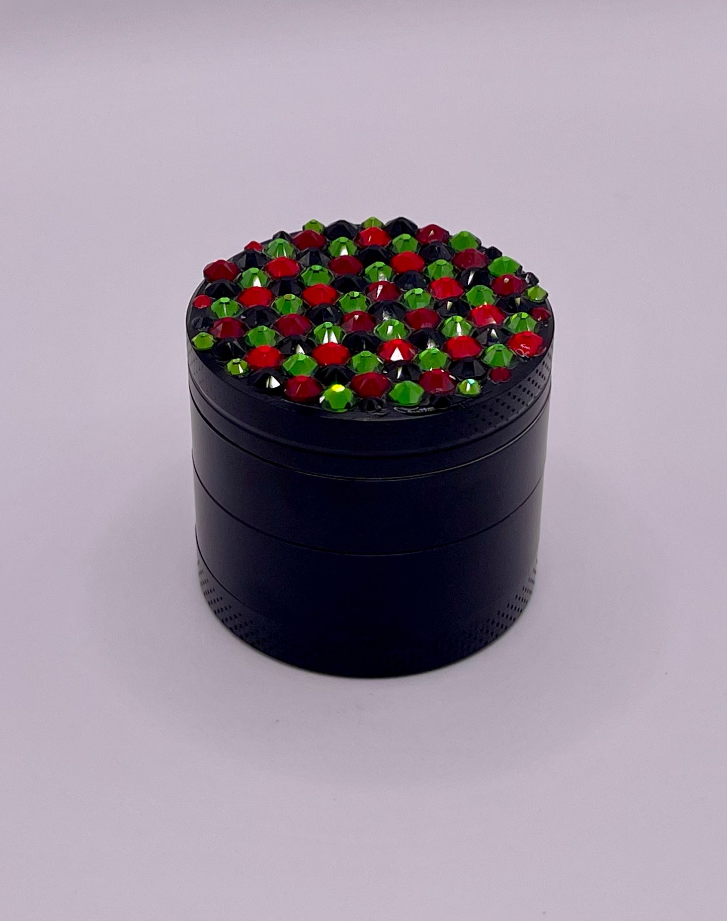 Mini Herb Grinder "Bloodthorn" - with Glass Crystal Rhinestones
