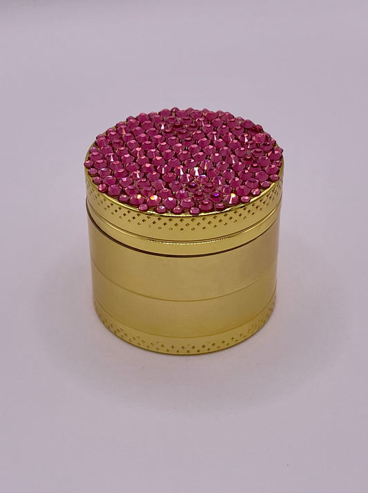 Mini Herb Grinder "Dawnthistle" - with Glass Crystal Rhinestones
