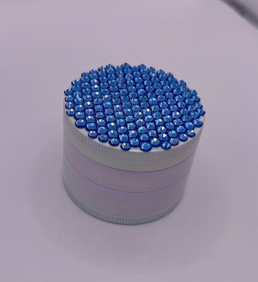 Herb Grinder "Frostfire" - with Glass Crystal Rhinestones