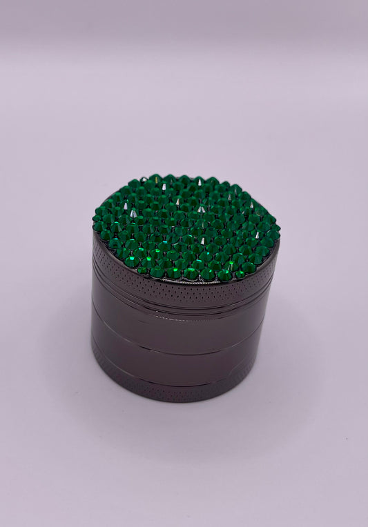 Mini Herb Grinder "Hexmire" - with Glass Crystal Rhinestones