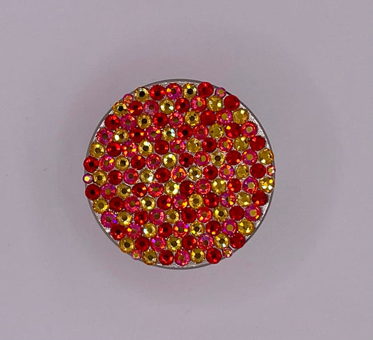 Mini Herb Grinder "Ignis" - with Glass Crystal Rhinestones