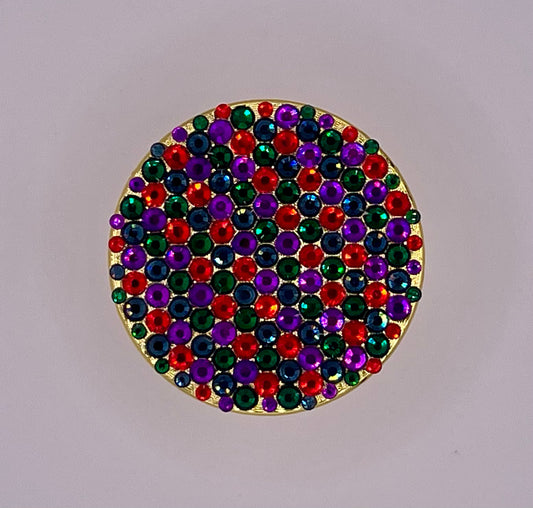 Mini Herb Grinder "Jovasque" - with Glass Crystal Rhinestones