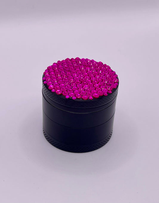 Mini Herb Grinder "Lenore" - with Glass Crystal Rhinestones