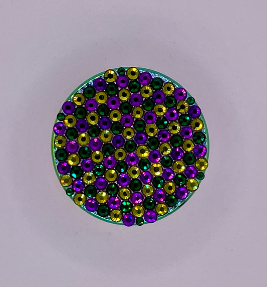 Mini Herb Grinder "Masquer" - with Glass Crystal Rhinestones