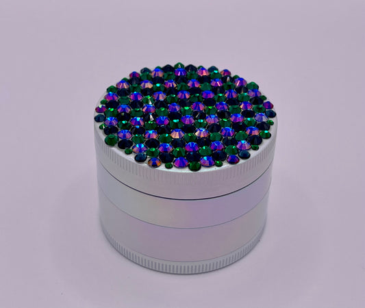 Herb Grinder "Moonwing" - with Glass Crystal Rhinestones