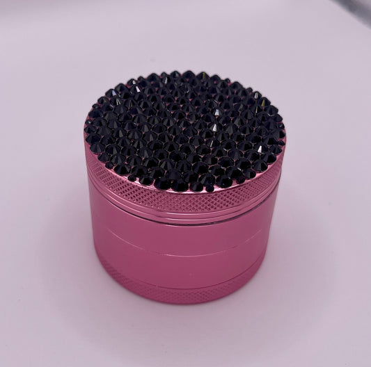 Herb Grinder "Mortisia" - with Glass Crystal Rhinestones