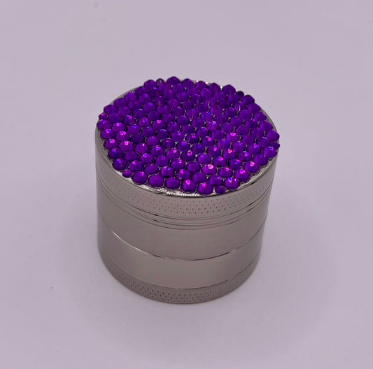 Mini Herb Grinder "Nebulae" - with Glass Crystal Rhinestones