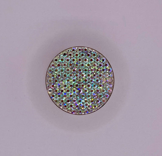 Mini Herb Grinder "Obscurite" - with Glass Crystal Rhinestones