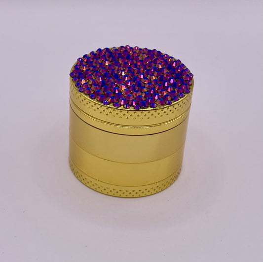 Mini Herb Grinder "Osiris" - with Glass Crystal Rhinestones