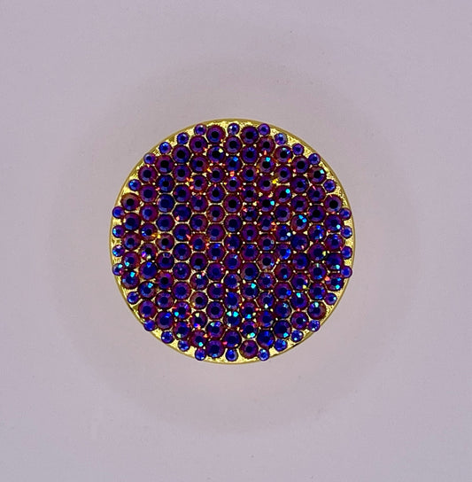 Mini Herb Grinder "Osiris" - with Glass Crystal Rhinestones