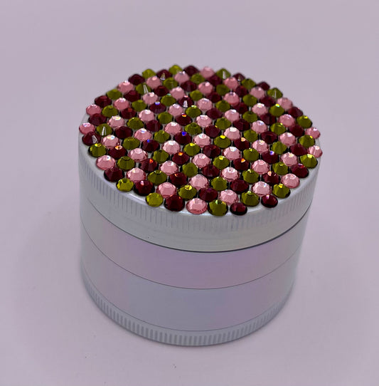Herb Grinder "Petalure" - with Glass Crystal Rhinestones