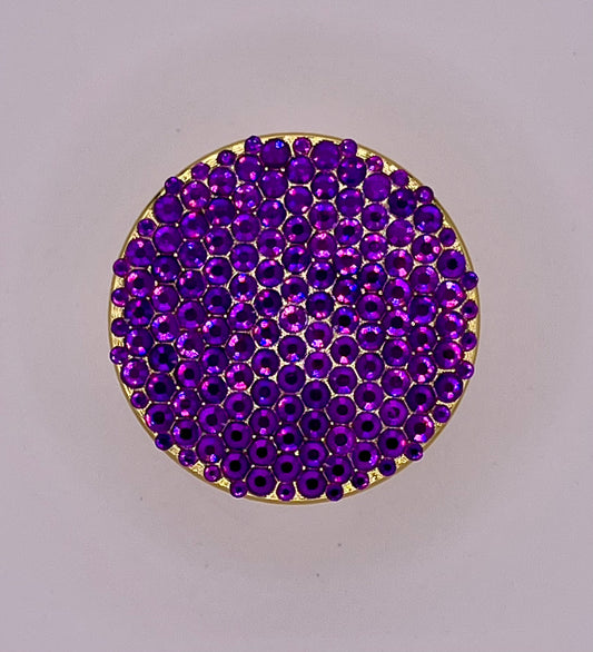 Mini Herb Grinder "Solaris" - with Glass Crystal Rhinestones