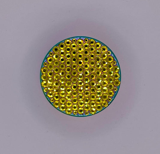 Mini Herb Grinder "Starforged" - with Glass Crystal Rhinestones