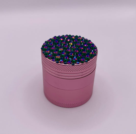 Mini Herb Grinder "Thetis" - with Glass Crystal Rhinestones