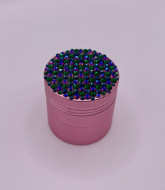 Mini Herb Grinder "Thetis" - with Glass Crystal Rhinestones