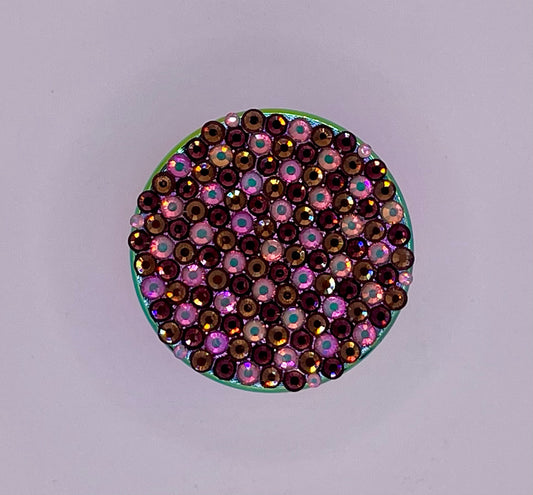 Mini Herb Grinder "Veilrisque" - with Glass Crystal Rhinestones
