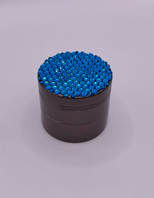 Mini Herb Grinder "Veilstone" - with Glass Crystal Rhinestones