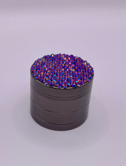 Mini Herb Grinder "Voidshard" - with Glass Crystal Rhinestones